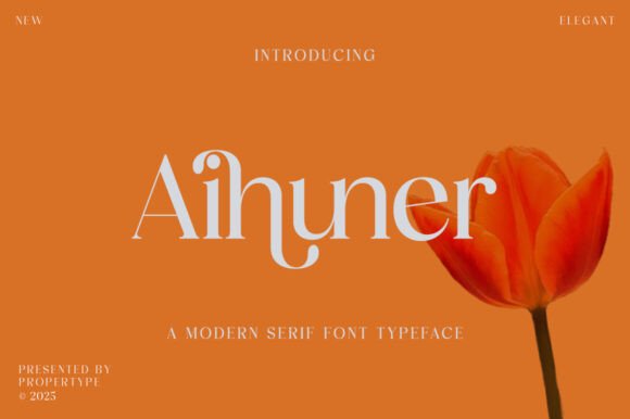 Aihuner: The Modern Serif Font for Scroll-Stopping Campaigns