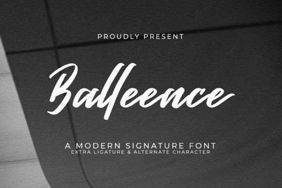 Balleence: The Modern Signature Font for Handmade Creators