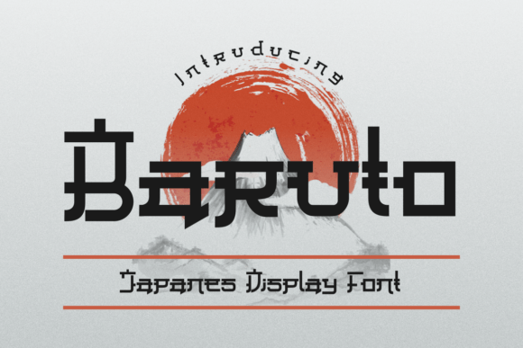 Baruto: A Bold Japanese-Inspired Font for Handmade Creations