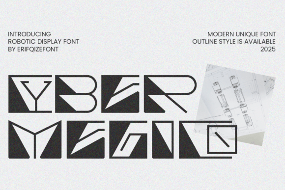 Cyber Megico: A Robotic-Themed Font for Modern Branding
