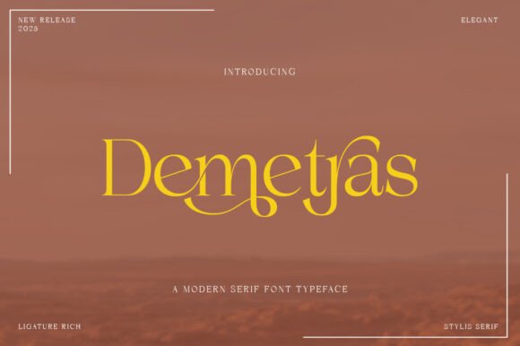 Demetras Font for Web Design: A Modern Serif with Timeless Charm