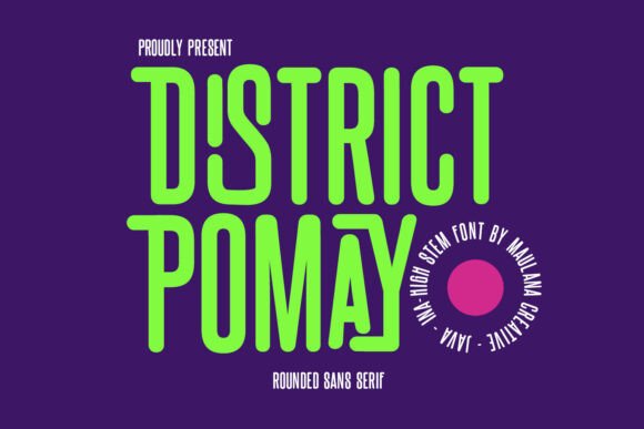 District Pomay: The Friendly Sans Serif Font for Modern Branding