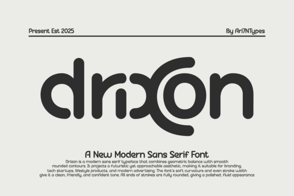 Drixon: The Modern Sans Serif Typeface for Handmade Brands