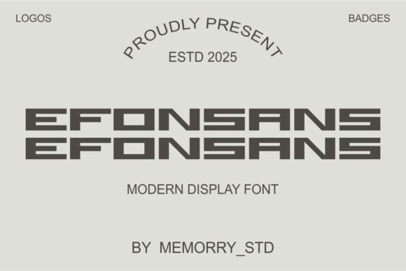 Efosans: A Modern Display Typeface for Digital Branding
