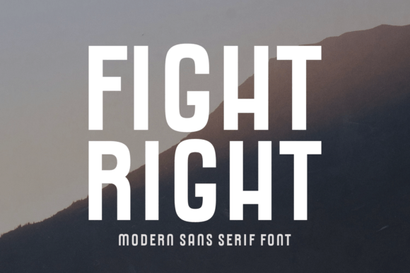 Fight Right: The Bold Sans Serif Font for Impactful Crafts