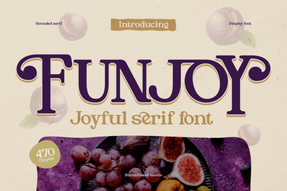 Funjoy: A Playful Serif Typeface for Joyful Branding Projects