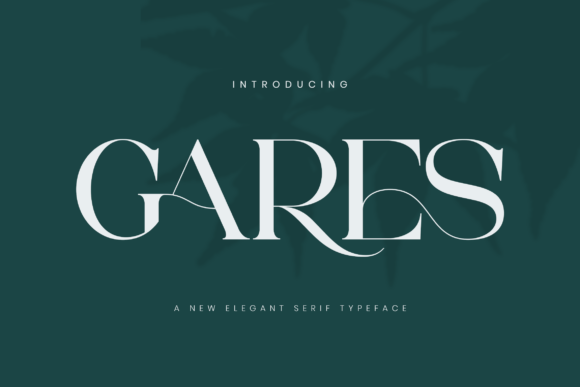 Gares: A Bold Serif Typeface for Modern Branding