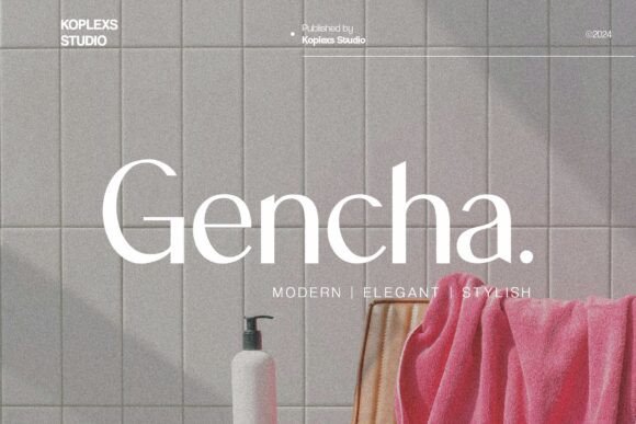 Gencha: A Modern Serif Font for Editorial Design