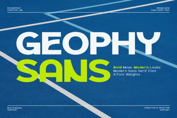 Geophy: The Modern Sans Serif Typeface for Handmade Creators