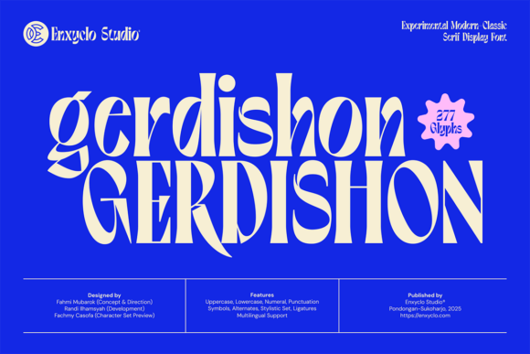 Gerdishon: The Bold Serif Typeface That Elevates Modern Brand Identity