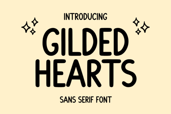 Gilded Hearts: A Modern Sans Serif Font for Digital Brands