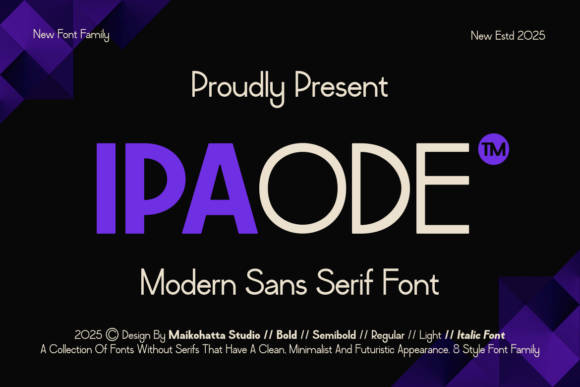 Ipaode: The Modern Sans Serif Typeface for Scroll-Stopping Visuals
