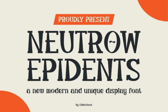 Newtrow Epidents: The Display Font That Elevates Small Business Branding