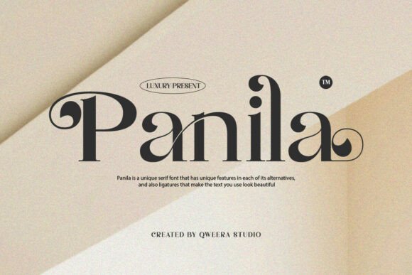 Panila: The Premium Serif Typeface for Modern Brand Campaigns