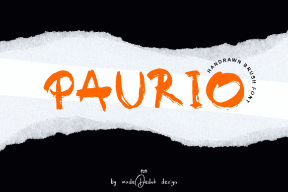 Paurio: The Bold Brush Typeface for High-Impact Campaigns