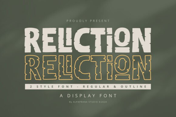 Reliction: The Elegant Display Font for Handmade Product Branding
