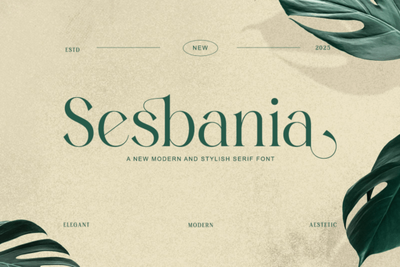 Sesbania: The Elegant Serif Font for Handmade Product Labels