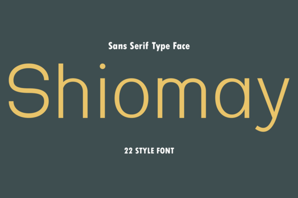 Shiomay: The Modern Sans Serif Font That Elevates Campaign Design