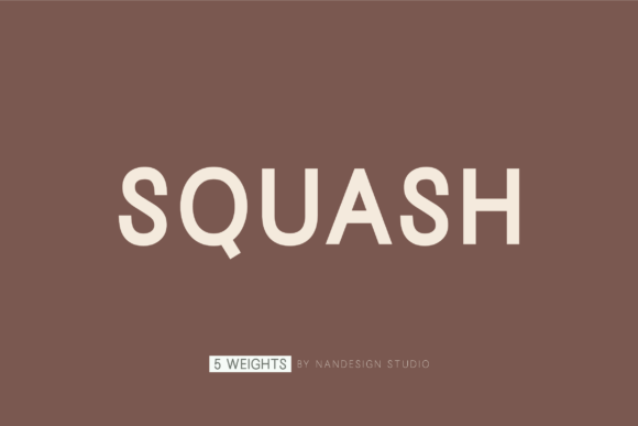 Squash: The Modern Sans Serif Typeface for Digital Design