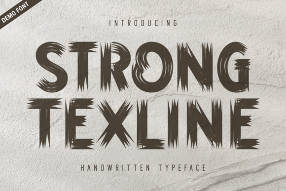 Strong Texline Demo: A Handwritten Typeface for Bold Digital Branding