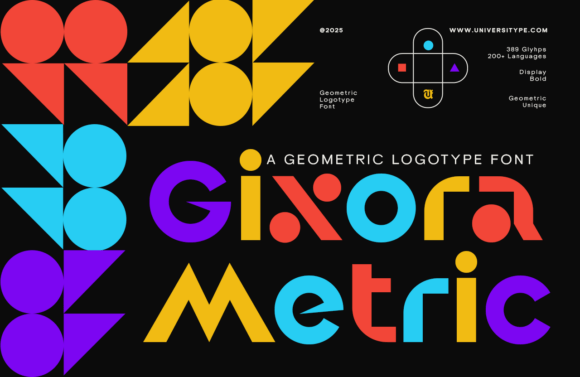 Ut Gixora Metric: A Modern Geometric Font for Branding Projects