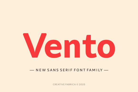 Vento: The Modern Sans Serif Font for Handmade Crafts